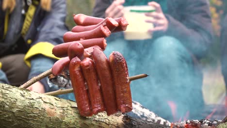 Barbecue-sausages-on-sticks