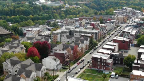 Aerial-of-urban-American-city-housing
