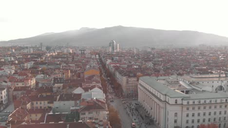 Ciudad-De-Sofia,-Bulgaria---Vista-Aérea