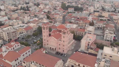 Catedral-En-Limassol,-Chipre---Vista-Aérea