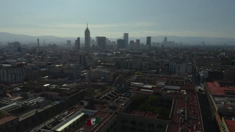 Mexico-City-Skyline-in-the-Distance-on-Sunny-Afternoon