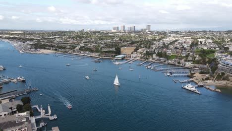 Newport-Beach-california-aerial-view-of-harbor