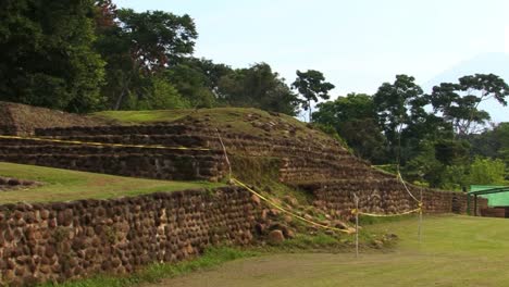 Izapa-archeological-site,-in-Mexico,-group-F-pyramid