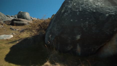 Smooth-footage-of-big-boulders-and-rocks