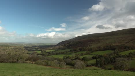 Timelapse-view-of-the-Brecon-Beacons-National-Park,-Wales
