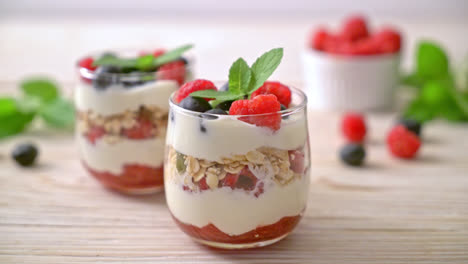 homemade-raspberry-and-blueberry-with-yogurt-and-granola---healthy-food-style