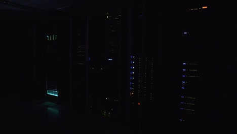 Indicator-lights-on-a-computer-mainframe-glow-as-information-is-processed