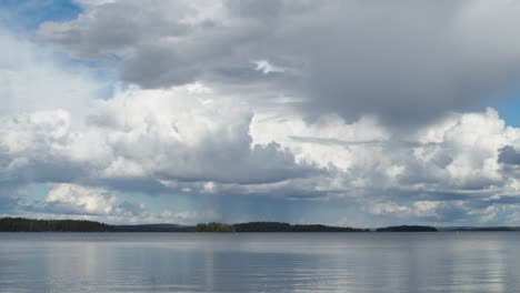 Storm-cloud-cumulus-time-lapse-over-Nasijarvi-lake-Finland