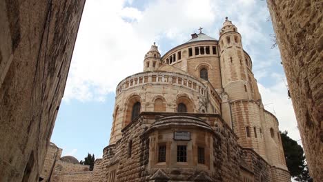 Iglesia-Basílica-De-La-Dormición,-Ciudad-Vieja-De-Jerusalén,-Israel