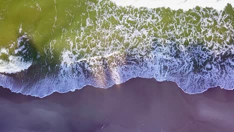 Sea-Waves.-Aerial-Top-Down-View-Slowmotion-Shot