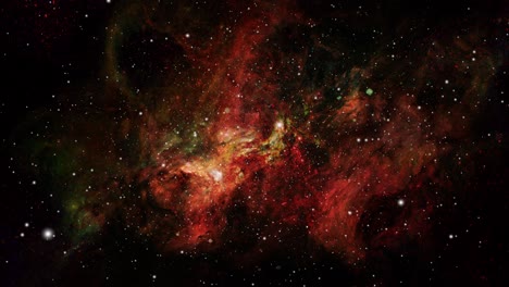 Las-Nubes-De-Nebulosas-Y-Las-Estrellas-Circundantes-Se-Mueven-En-El-Universo-Oscuro