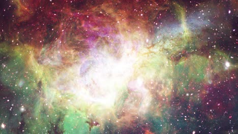 Las-Coloridas-Nubes-Nebulosas-Del-Universo-Se-Están-Acercando