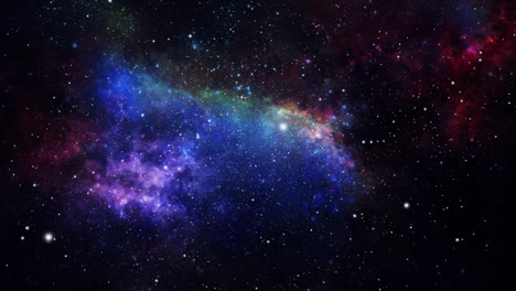 Universo-Oscuro-Y-Una-Nube-De-Nebulosas-Que-Se-Acerca