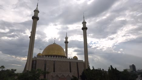 Aufnahme-Der-Nationalen-Moschee-Abuja,-Nigeria