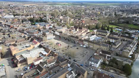 St-Neots-town-in-Cambridgeshire-UK-Aerial-footage
