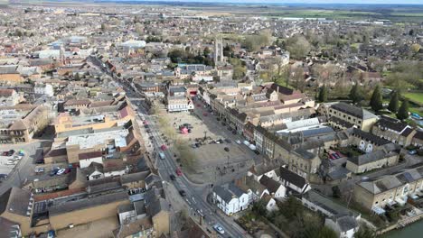 St-Neots-Marktplatz-In-Cambridgeshire-Uk-Luftaufnahmen