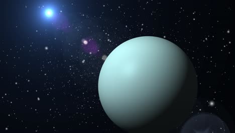 El-Planeta-Urano-En-El-Sistema-Solar-Del-Espacio,-El-Gran-Universo