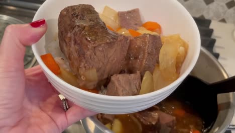 Korean-Beef-Short-Rib-Stew-served-over-a-bowl-of-sticky-white-rice