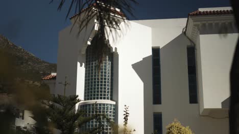 Hermosa-Arquitectura-De-Edificios-árabes-En-Chefchaouen,-Marruecos