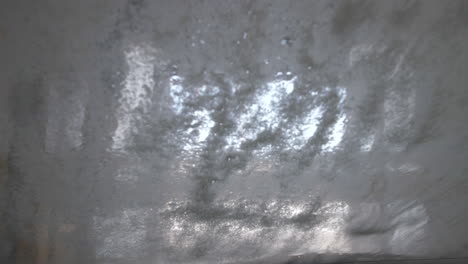Car-Wash-Water-and-Foam-on-Window,-Extreme-Close-Up