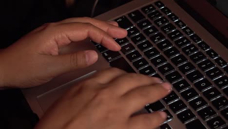 Female-hands-typing-on-a-laptop