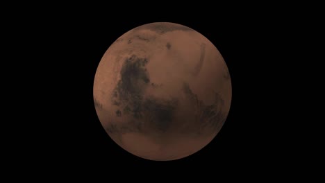 Animation-Der-Rotation-Des-Planeten-Mars