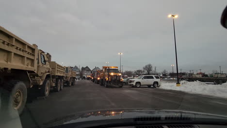 Army-vehicles-parked-at-the-command-center-after-New-York-Big-Freeze