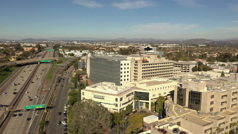 Sharp-Hospital-in-San-Diego,-California,-aerial