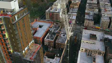 Rising-real-estate-of-Flushing-avenue-NewYork-at-golden-hour