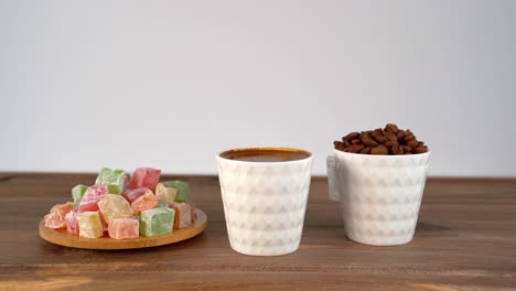 Colourful-Turkish-delight-beside-Turkish-Coffee-on-a-tabletop