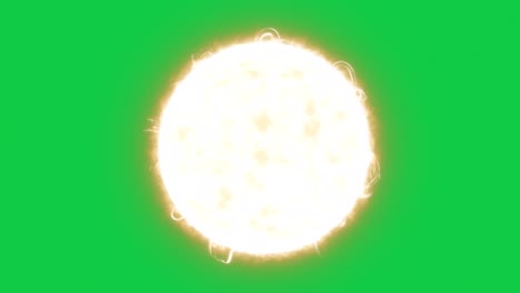 Orange-Yellow-Star-on-Chromakey-Green-Screen-Background
