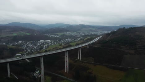 High-Above-the-Landscape:-The-Talbrücke-Nuttlar-Bridge-of-the-Autobahn-46-in-the-Sauerland-Region-of-Germany