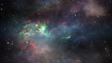 Universum-Voller-Sterne-Und-Nebel,-Hintergrundvideo