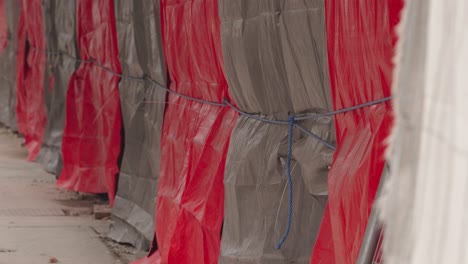 Coloured-tarpaulins-covering-the-ongoing-reconstruction-on-the-construction-site