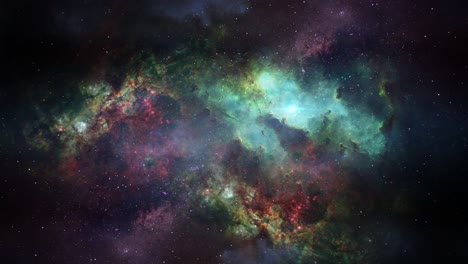 Nebulosa-En-El-Espacio-Ultraterrestre,-Fondo-De-Fantasía