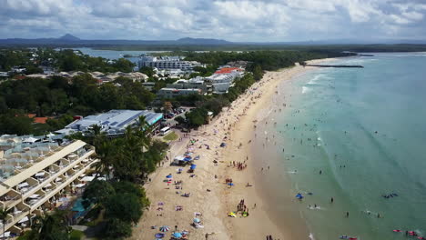 Summer-Australia-Sunshine-Coast-beautiful-stunning-drone-shot-oceanic-scene-pan-forward-waves-beach-3-by-Taylor-Brant-Film