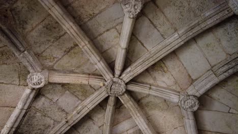 Ceiling-Of-Belem-Tower-In-Lisbon,-Portugal---low-angle-shot