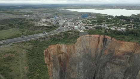 Aerial-orbits-Cullinan-Diamond-Mine-and-massive-abandoned-open-pit