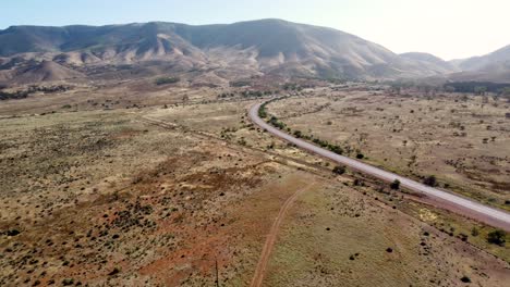 Aerial-drone-scenery-Flinders-Ranges-mountains-highway-roads-landscape-Outback-Adelaide-Port-Augusta-travel-tourism-South-Australia-4K