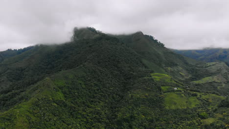 Aerial-view-of-mountains-in-a-cloudy-day---Colombia