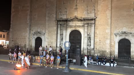 shot-of-traditional-mayan-tribal-dance-in-the-cathedral-of-merida-yucatan