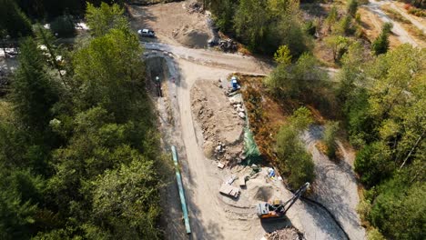 Bau-Der-öl--Und-Gaspipeline-Tmx-In-British-Columbia-Kanada