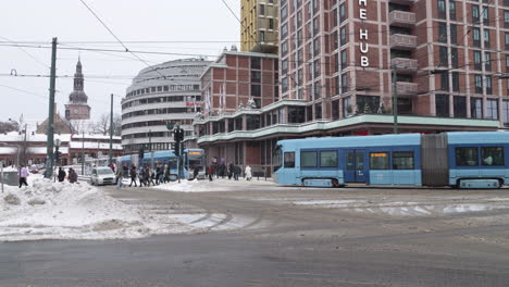 Public-transportation-at-winter-Oslo