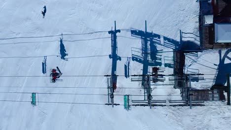 Cenital-shot-of-the-lifts-on-Cerro-Catedral,-Latin-America's-largest-ski-resort