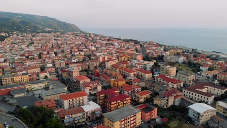 Drone-footage-of-a-small-Italian-town-by-the-sea
