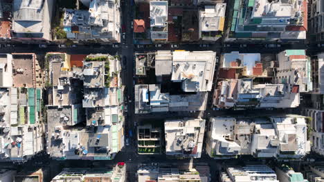 Flying-over-apartment-buildings-in-a-densely-populated-city