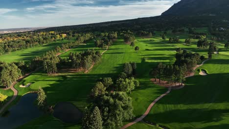 Aerial-of-a-mountain-golf-course