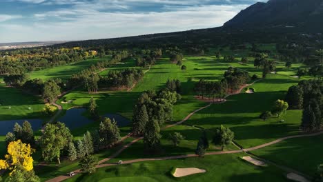 Aerial-of-a-mountain-golf-course