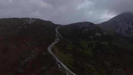 Aerial-view-following-the-path-to-the-mountain-Croagh-Patrick