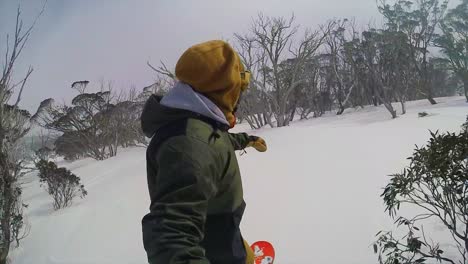 Selfie-Snowboarder-Australia-Polvo-En-Perisher-Gopro-Slash-Super-Cámara-Lenta-2-Por-Taylor-Brant-Película